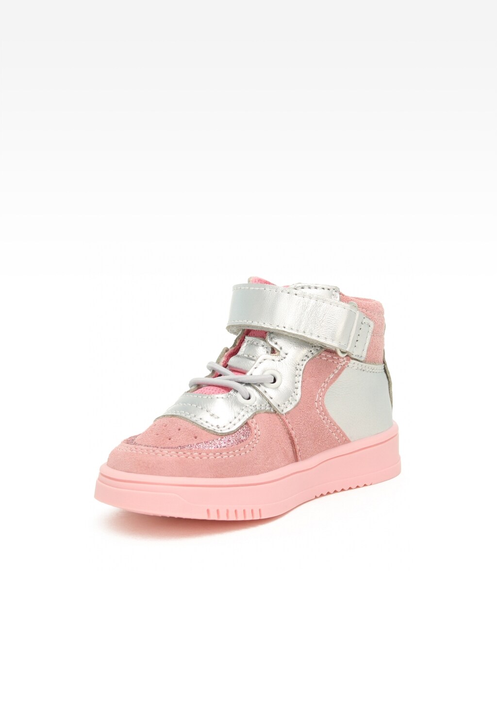 Sneakers BARTEK 11583003, dla dziewcząt, różowo-srebrny Widok 3