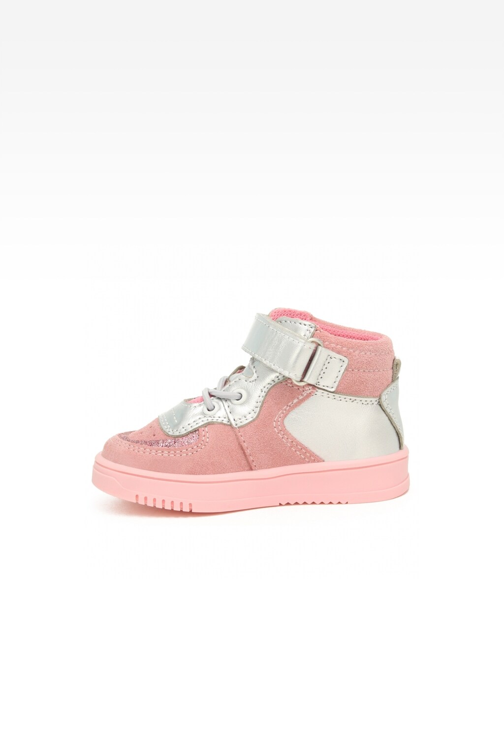 Sneakers BARTEK 11583003, dla dziewcząt, różowo-srebrny Widok 4