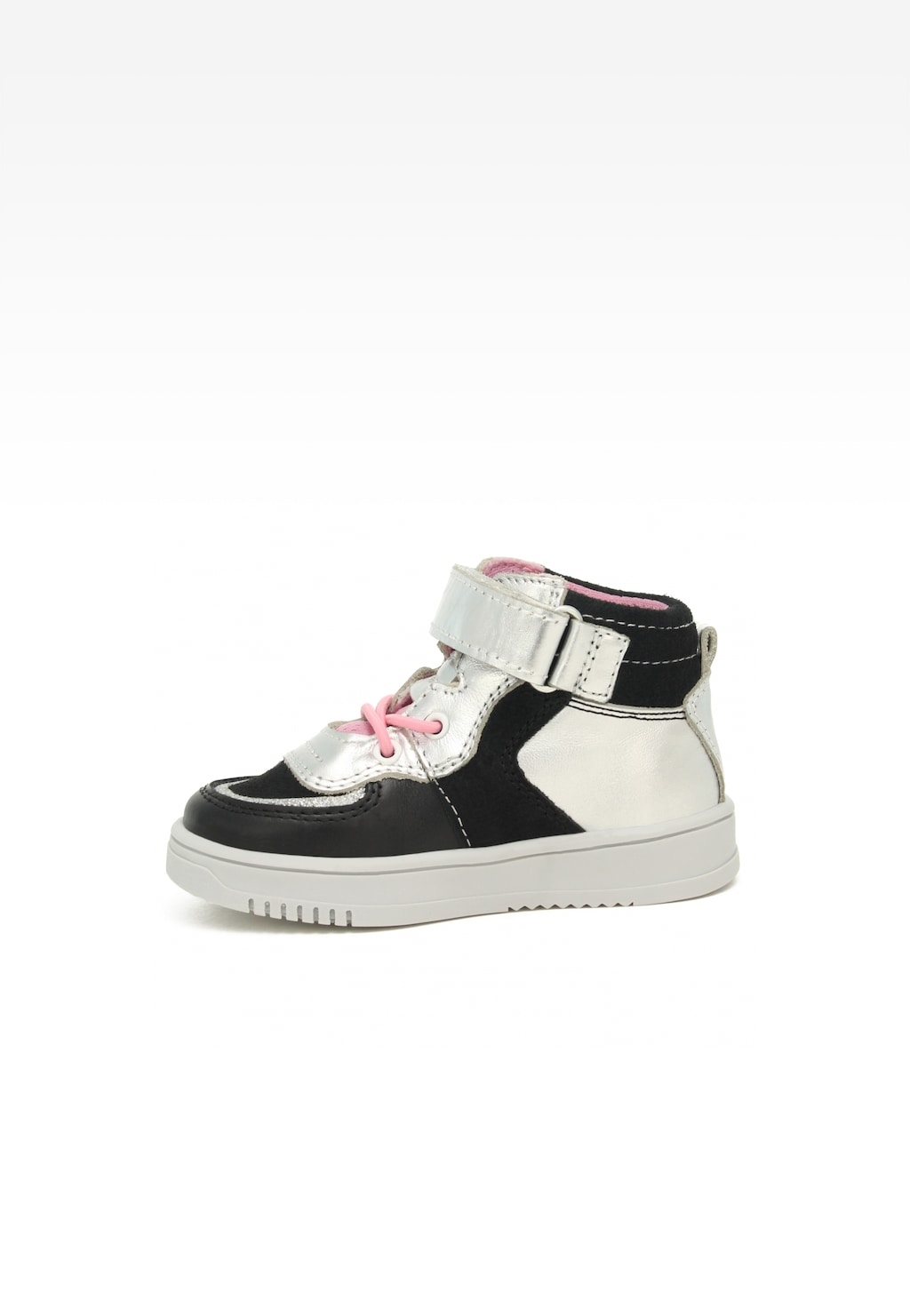 Sneakers BARTEK 11583002, dla dziewcząt, czarno-srebrny Widok 4