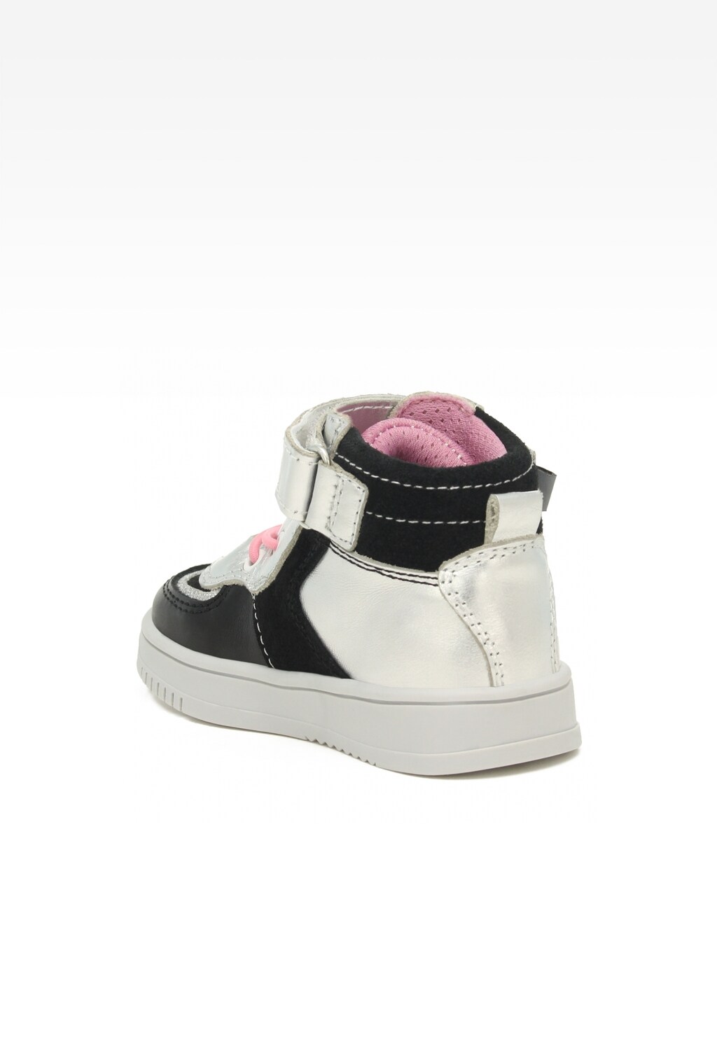 Sneakers BARTEK 11583002, dla dziewcząt, czarno-srebrny Widok 5