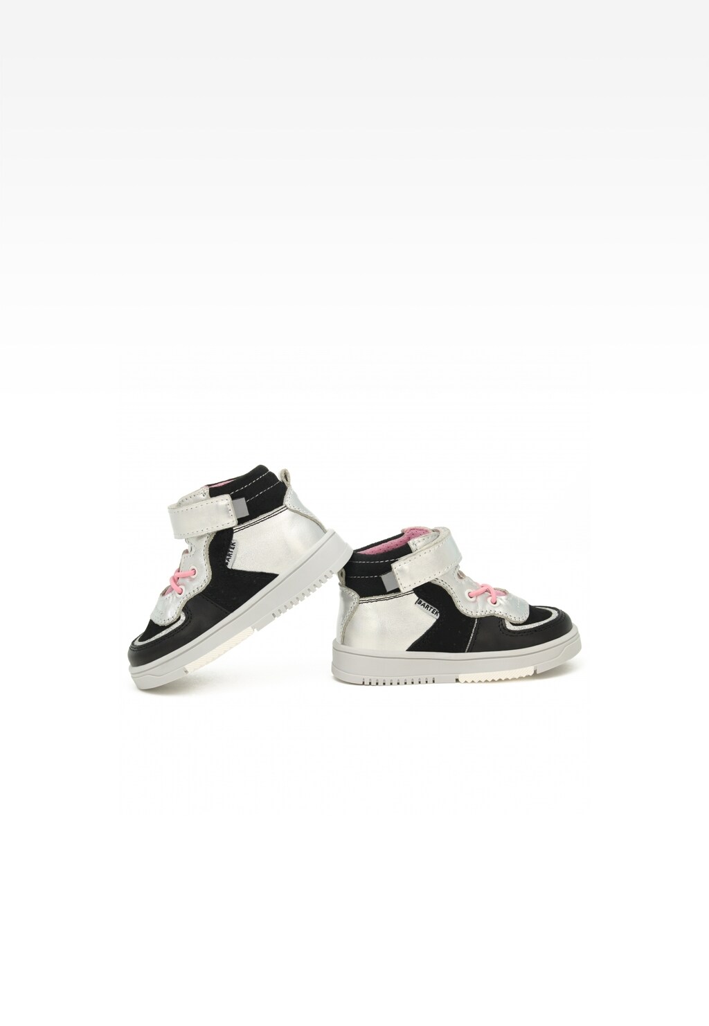 Sneakers BARTEK 11583002, dla dziewcząt, czarno-srebrny Widok 6