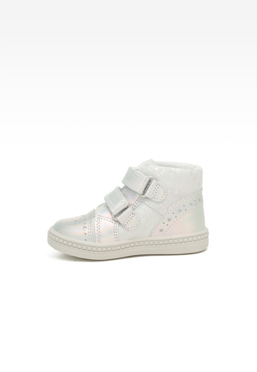 Sneakers BARTEK 91764-025, dla dziewcząt, biało-srebrny Widok 4