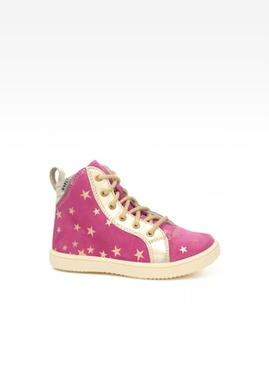 Sneakers BARTEK 17359-027, dla dziewcząt, ciemno różowy