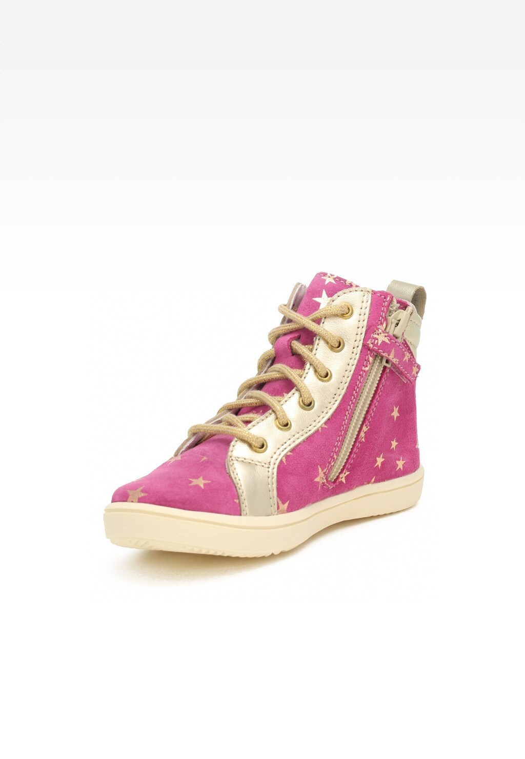 Sneakers BARTEK 17359-027, dla dziewcząt, ciemno różowy Widok 3