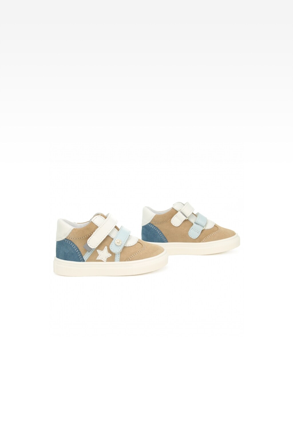 Sneakers BARTEK 114300-09, beżowo-niebieski Widok 7