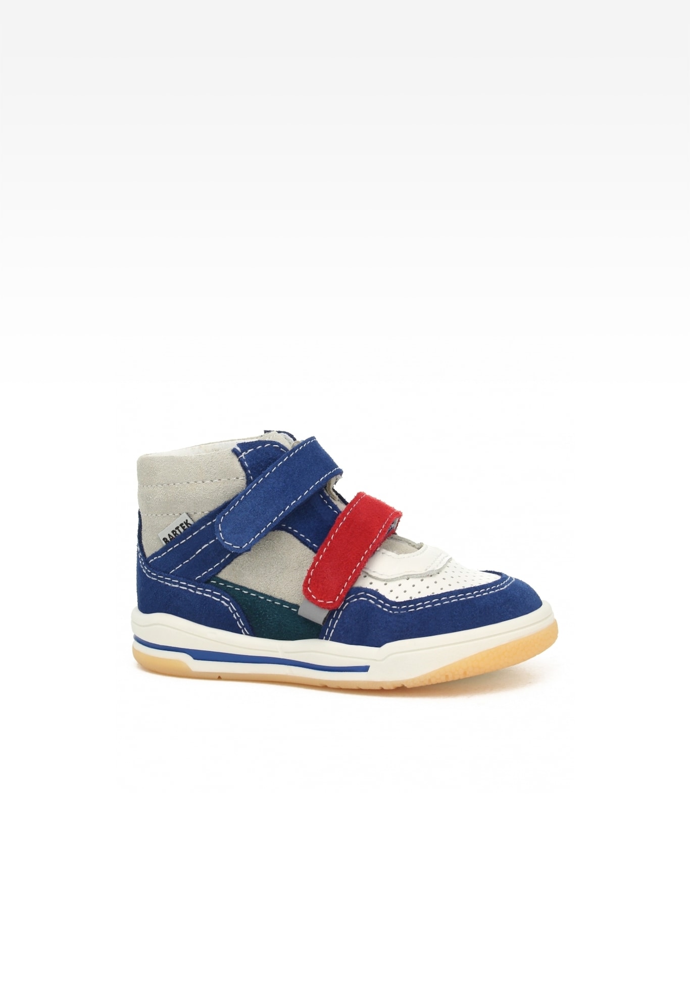 Sneakers BARTEK 116150-04, niebiesko-szaro-czerwony