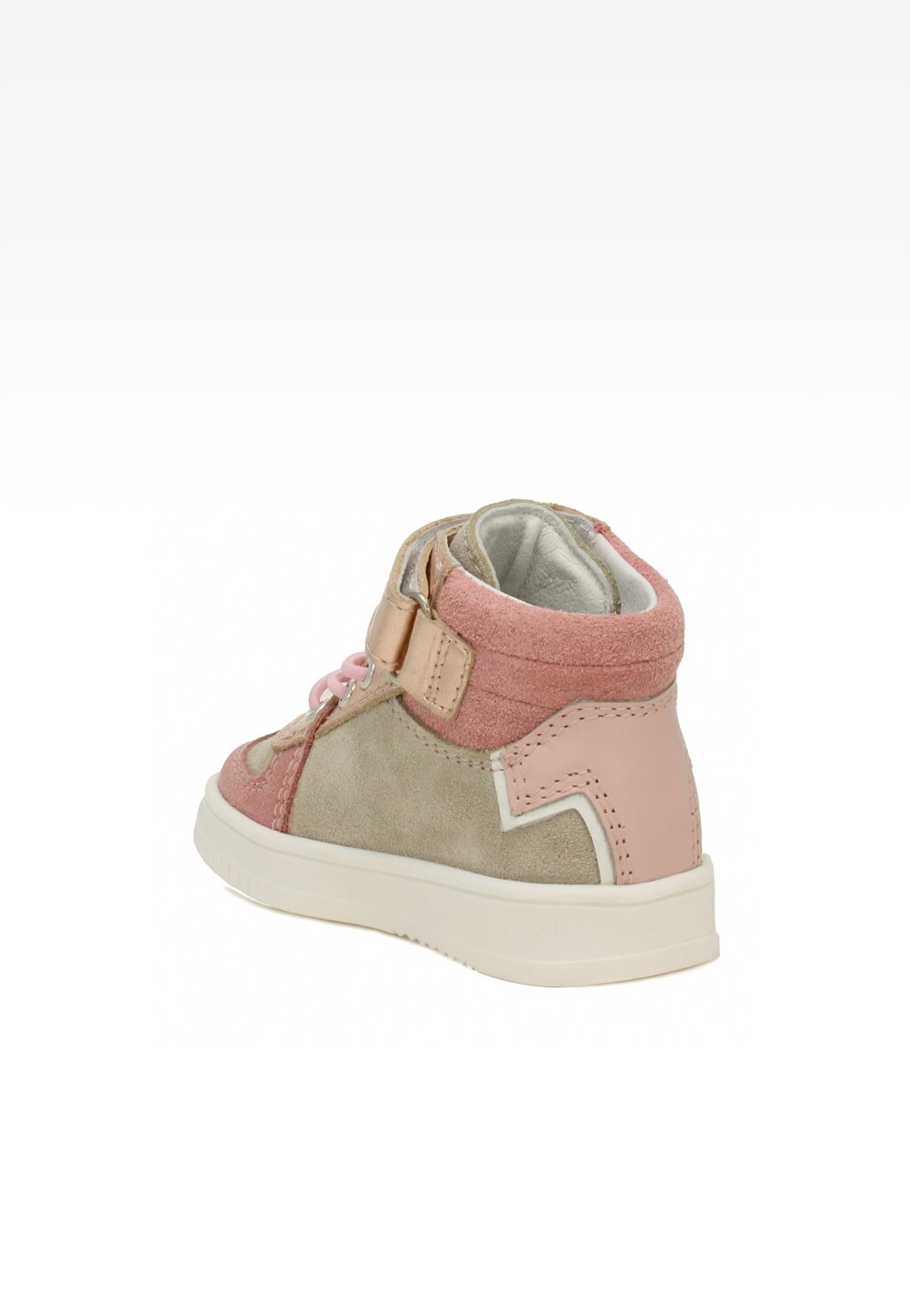 Sneakers BARTEK 11577010, dla dziewcząt, beżowo-różowy Widok 3