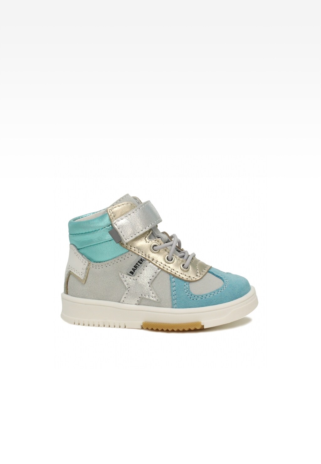 Sneakers BARTEK 11577011, dla dziewcząt, beżowo-błękitny Widok 1