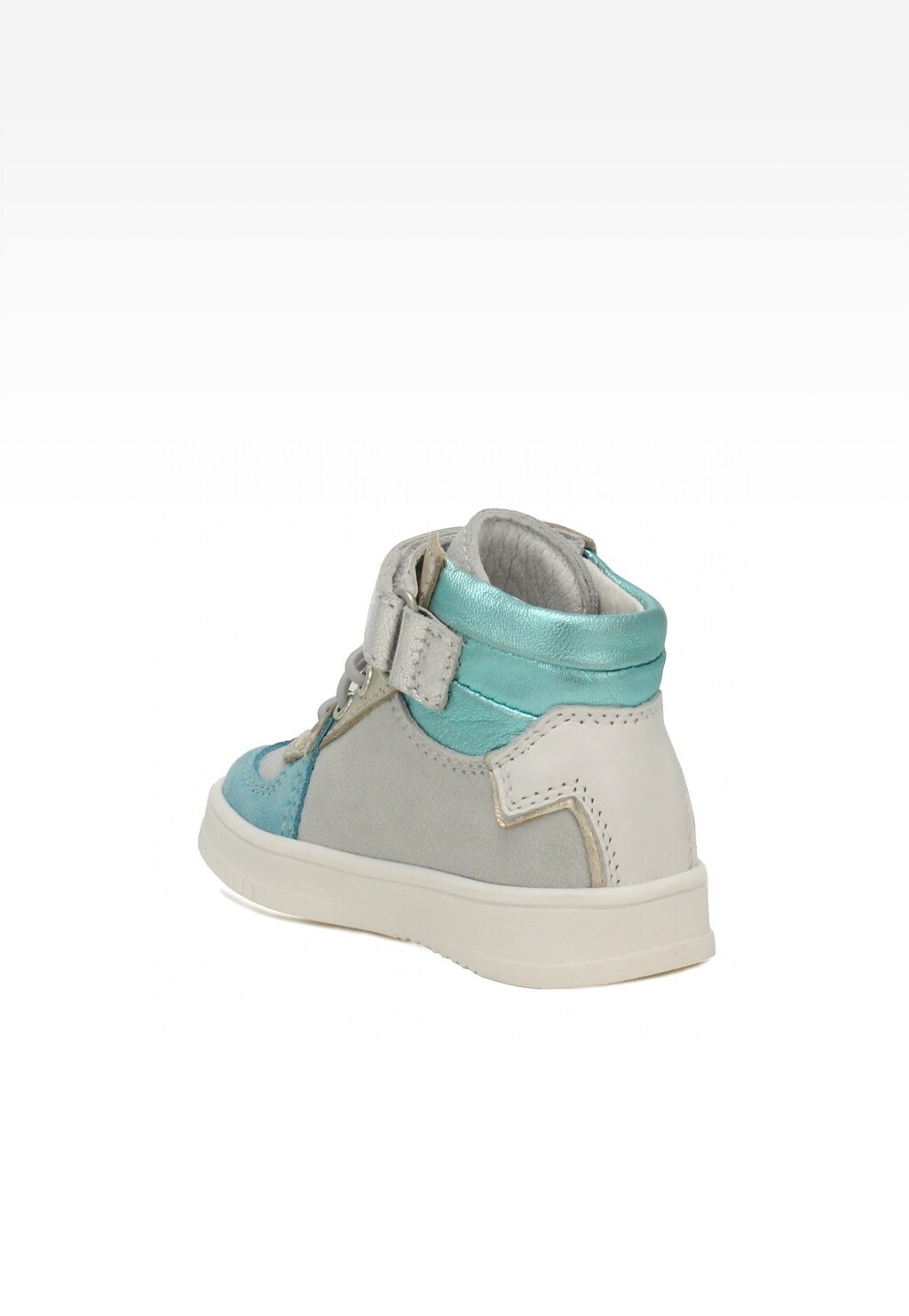 Sneakers BARTEK 11577011, dla dziewcząt, beżowo-błękitny Widok 3