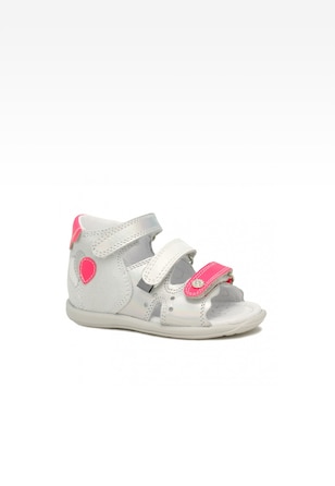 Sandały BARTEK 71158-0011, dla dziewcząt, szaro-różowy