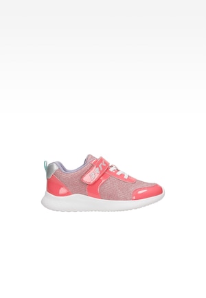 BARTEK różowe sneakersy dla dziewcząt z błyszczącym materiałem 87005-15