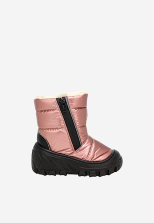 Śniegowce dla dziewczynki w kolorze różowego złota BARTEK 116250-03