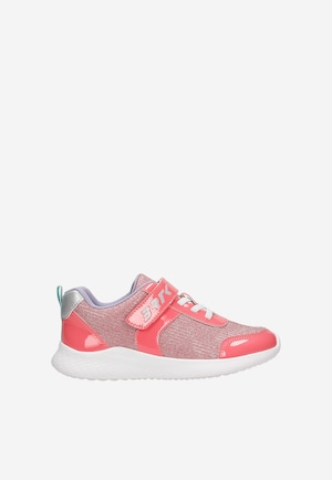 BARTEK różowe sneakersy dla dziewcząt z błyszczącym materiałem 87005-15