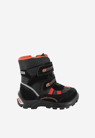 Trzewiki ocieplane BARTEK T-31523/77G, czarno-pomarańczowy