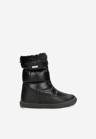 Czarne ortalionowe śniegowce dziecięce BARTEK W-94405/0GB