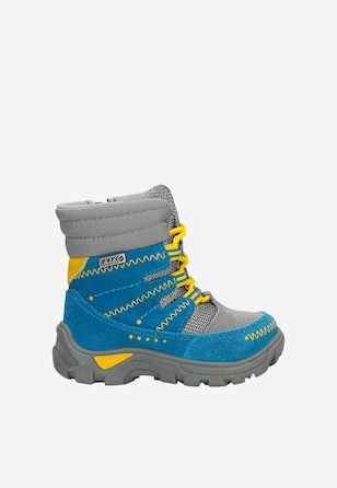 Trzewiki ocieplane BARTEK T-51579/0TF, turkusowo-szary