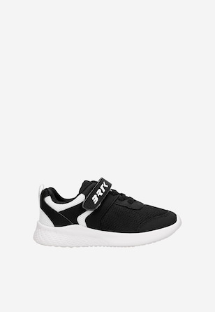 Czarne sneakersy dziecięce z białymi wstawkami BARTEK 87003-10