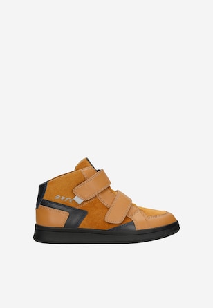 Skórzane trzewiki chłopięce ponad kostkę BARTEK 86317-73