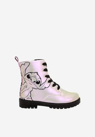 Srebrne holograficzne trzewiki dziecięce Stitch BARTEK 88009-19