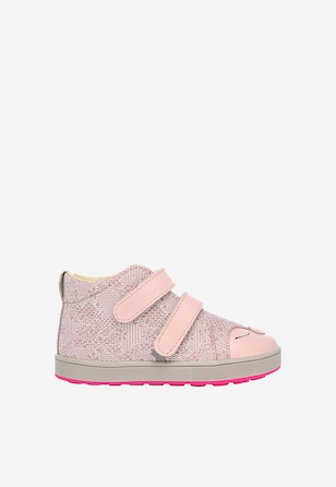 Różowe trzewiki BARTEK dla dziewczynki ze zwierzątkiem na noskach 1356802