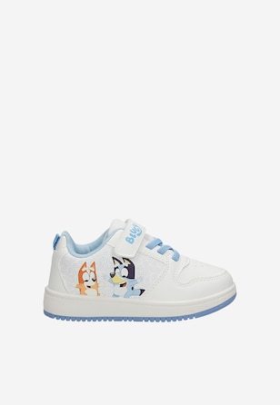 Białe trampki Bluey z niebieskimi wstawkami BARTEK 87034-19