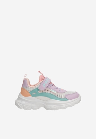 Kolorowe sneakersy dla dziewczynki na masywnej podeszwie BARTEK 87008-16