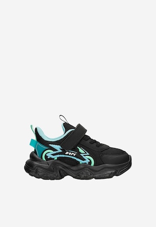 Sportowe sneakersy chłopięce z siateczkową cholewką i futurystycznymi detalami BARTEK 87022-17