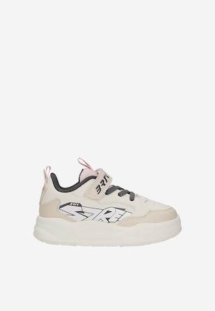 Beżowe trampki z różowymi wstawkami BARTEK 87025-14