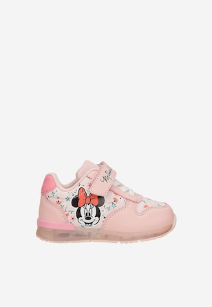 Różowe sneakersy Minnie Mouse ze świecącą podeszwą BARTEK 87027-15