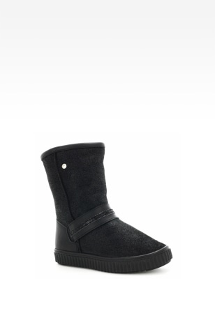 Botki ocieplane BARTEK W-677730/F10 II, dla dziewcząt, czarny