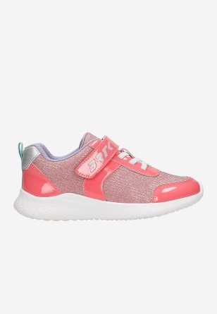 BARTEK różowe sneakersy dla dziewcząt z błyszczącym materiałem 87005-15