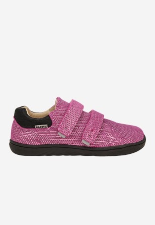 Różowe półbuty barefoot z mieniącym się wzorem BARTEK 83005-65