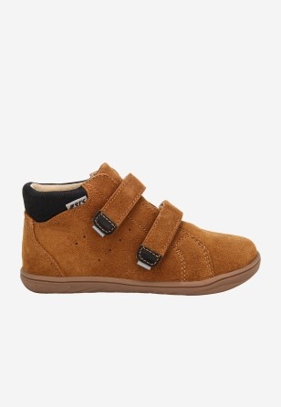 Jasnobrązowe trzewiki barefoot BARTEK 86003-62