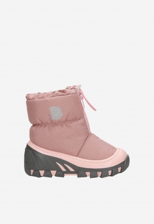 Różowe śniegowce dziewczęce BARTEK 14624004 ocieplane naturalną wełną