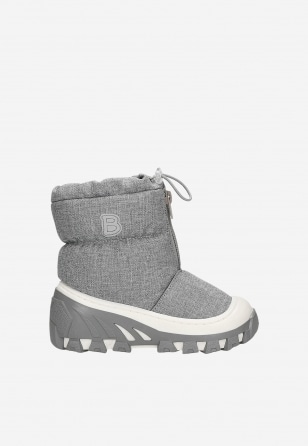 Szare śniegowce BARTEK ocieplane naturalną wełną 14624002