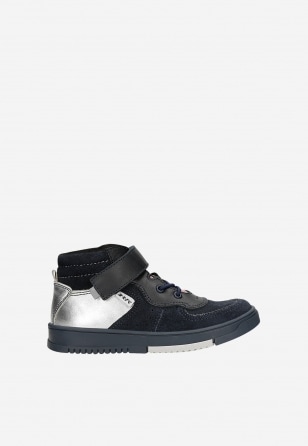 Trzewiki ocieplane BARTEK 17566008, dla dziewcząt, granatowo-srebrny