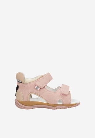 Jasnoróżowe sandały BARTEK z buźką z tyłu