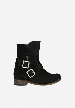 Botki Wojas x Bartek 8440461, dla dziewcząt, czarny