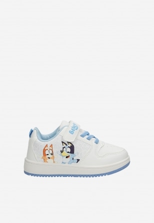 Białe trampki Bluey z niebieskimi wstawkami BARTEK 87034-19