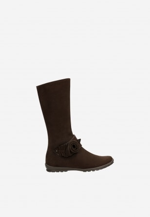 Kozaki BARTEK W-34709/0G3, dla dziewcząt, brązowy