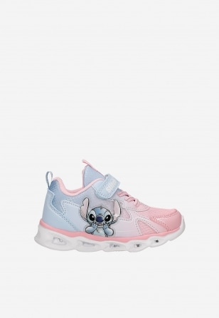 Niebiesko-różowe sneakersy Stitch ze świecącą podeszwą BARTEK 87038-15