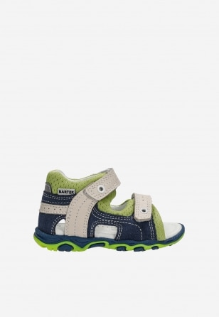 Sandały BARTEK 11848-002, dla chłopców, zielono-granatowy