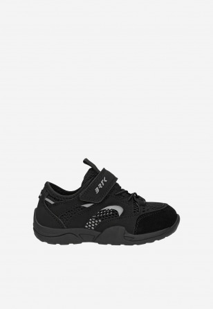 Czarne sneakersy barefoot z elastycznymi sznurowadłami BARTEK 87023-11