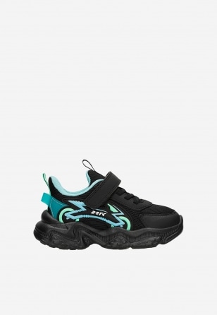 Sportowe sneakersy chłopięce z siateczkową cholewką i futurystycznymi detalami BARTEK 87022-17 87022-17