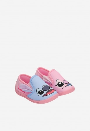 Różowo-niebieskie kapcie Stitch i Angel BARTEK 87852-11 87852-11