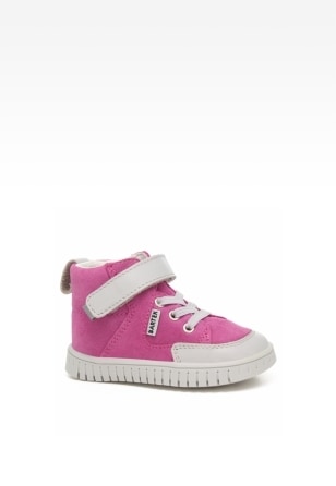 Trzewiki BARTEK 11544007, dla dziewcząt, różowo-szary